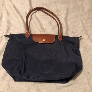 Longchamp Le Pliage Large Tote - Navy - Nylon